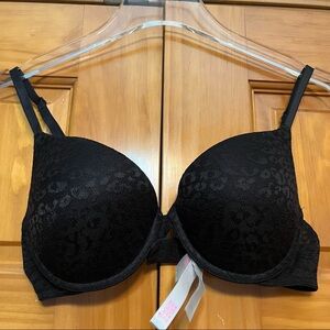 Pink Victoria’s Secret Black Lace Bra 34C